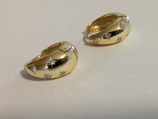 'Isla' 18k Gold hoops