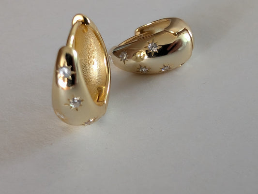 'Isla' 18k Gold hoops