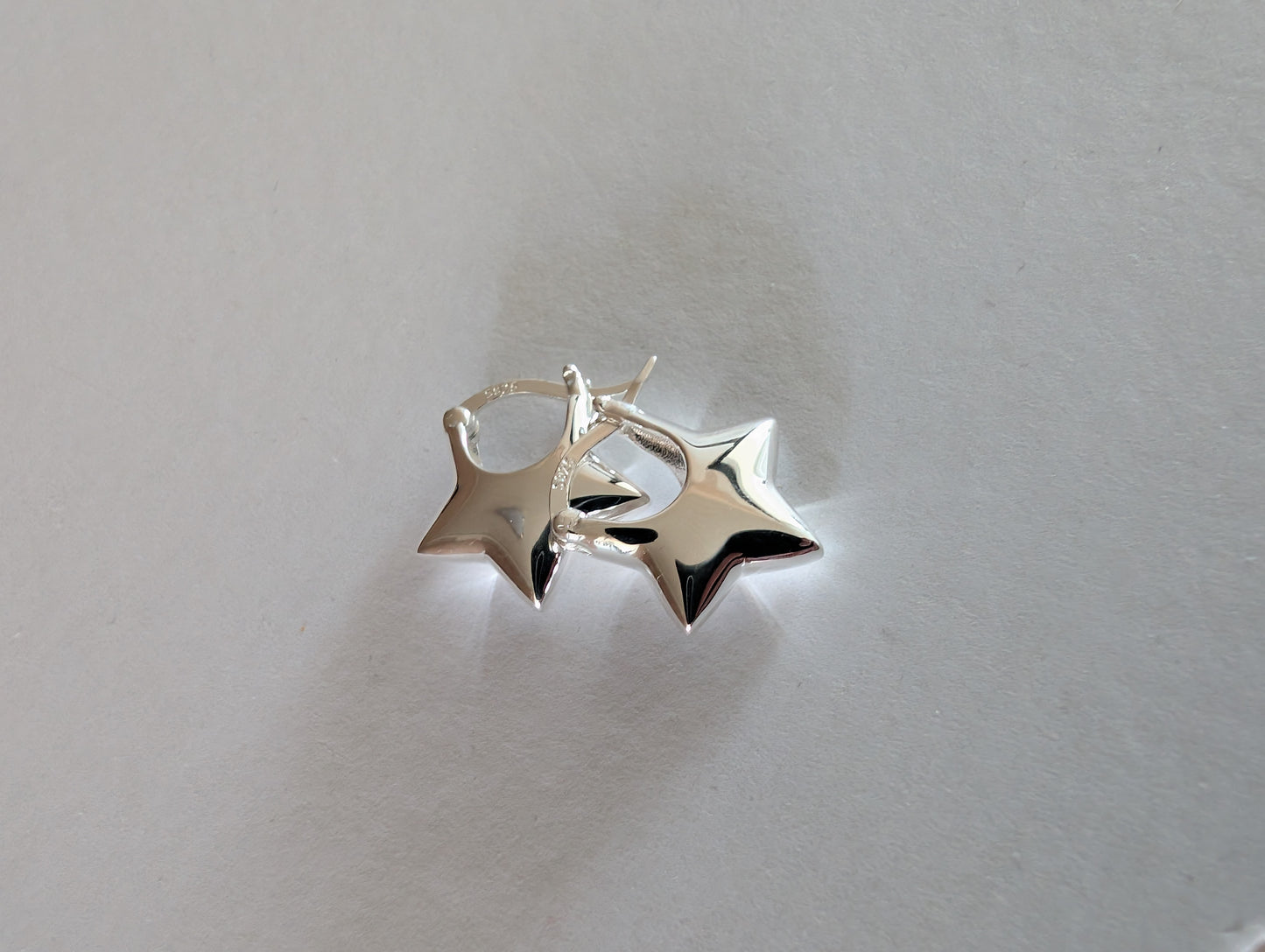 'Astrid' Sterling silver hoops