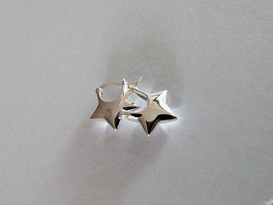 'Astrid' Sterling silver hoops
